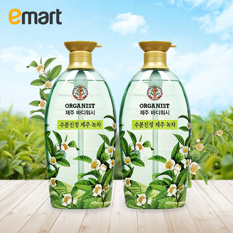 EMART 海外 ORGANIST 济州 绿茶沐浴露 750g*2