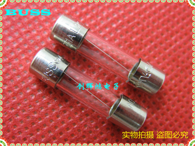 Original imported BUSS glass fuse tube 5 * 20 T1AL250V S506-1-R spot straight beat