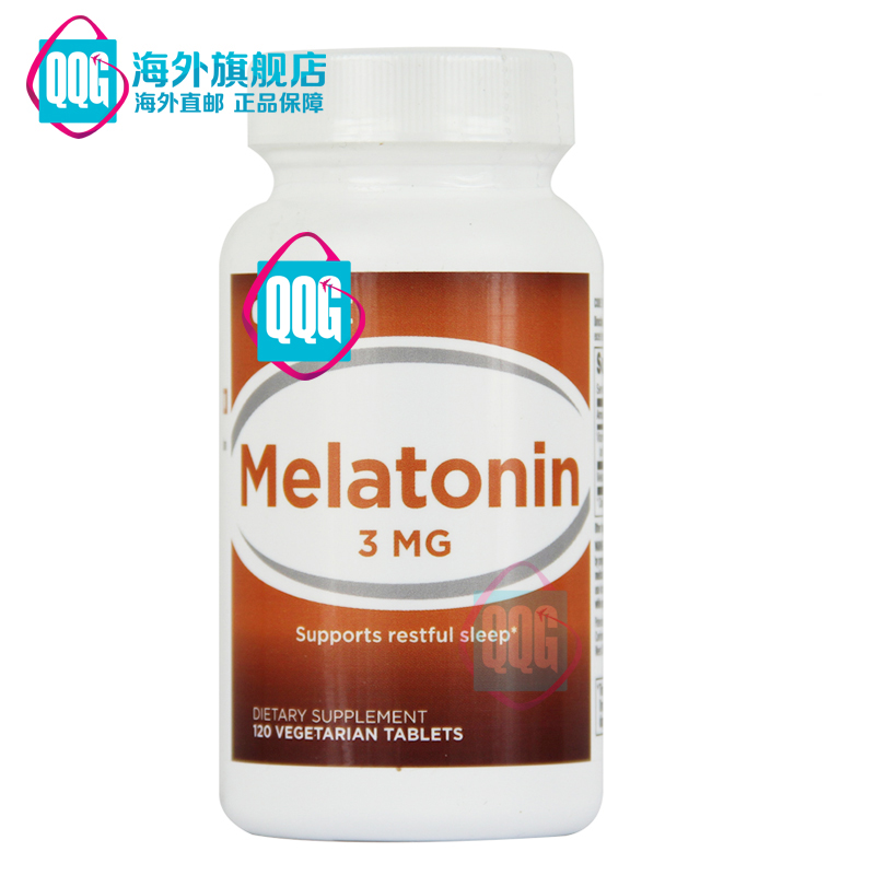美国GNC健安喜美乐通宁褪黑素片3mg120粒胶囊