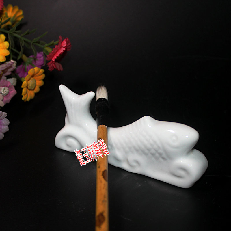 Jingdezhen stationery calligraphy painting Wenfang Four Treasure pens Brush Pen Holder chopstick rack Porcelain Pen Holder