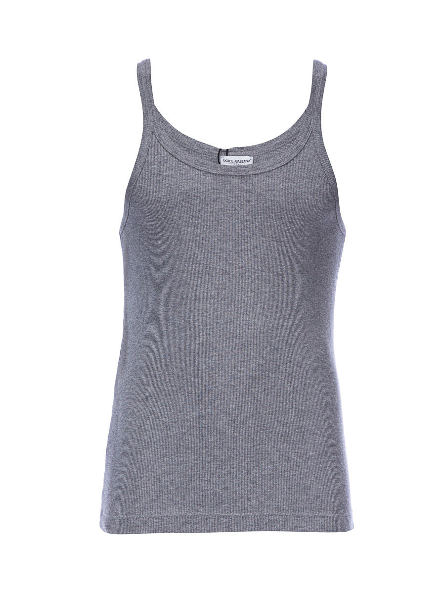 Dolce&Gabbana 灰色罗纹背心