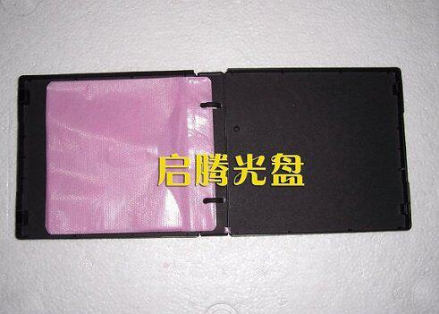 Can be clipped PP bag with film black multi-disc box suitable for serial dramas, etc. (can hold 16 discs without inner pages)
