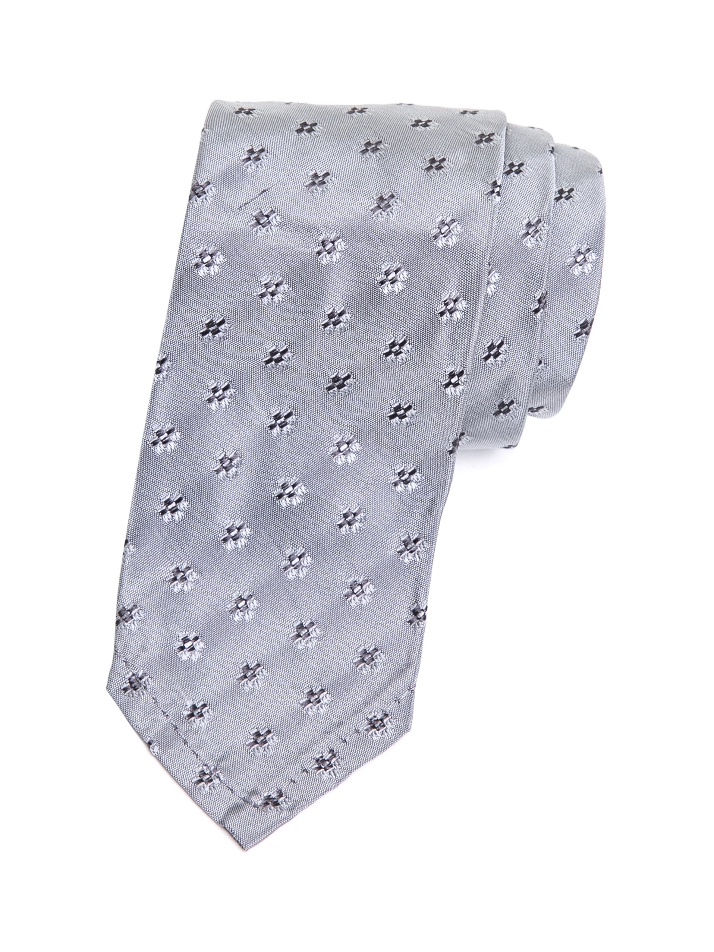 Dolce&Gabbana 灰色格纹领带