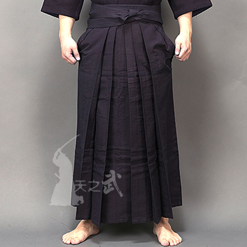 Tian Zhi Wu 11000# blue dyed cotton pants skirt (hakama) 100% natural plant dyed inner car line Japanese Kendo