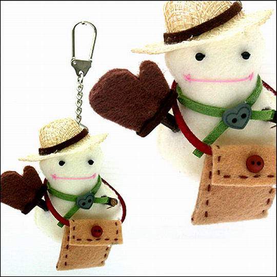 台湾官网直邮进口【iSFun】雪藏田园风造形钥匙圈