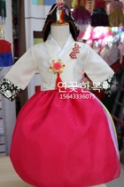 (Lotus Hanbok) Korean original imported fabric childrens Korean girl birthday hanbok