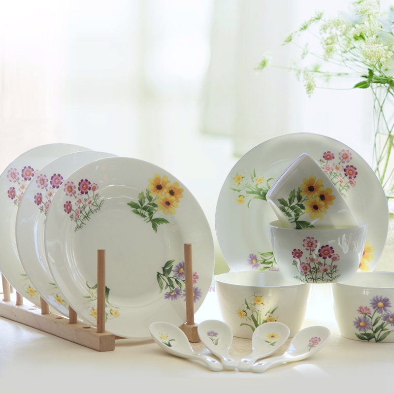 Always suit household portfolio, lovely move adult eat Bowl four ipads porcelain tableware Chinese ceramic rice bowls