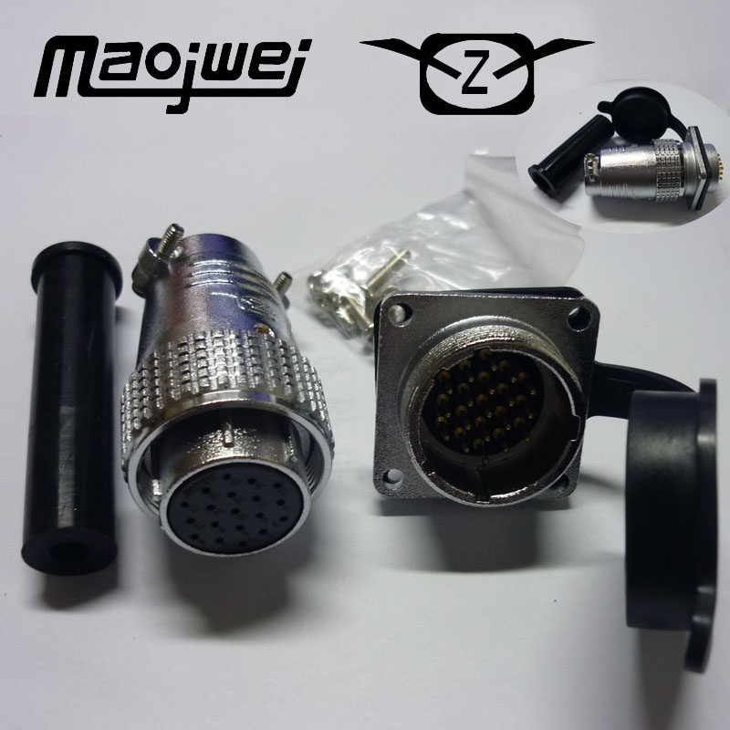 Heavy-strong Maojwei Aviation plug socket P24-9 core P24-10 core P24-12 core drilling 24mm