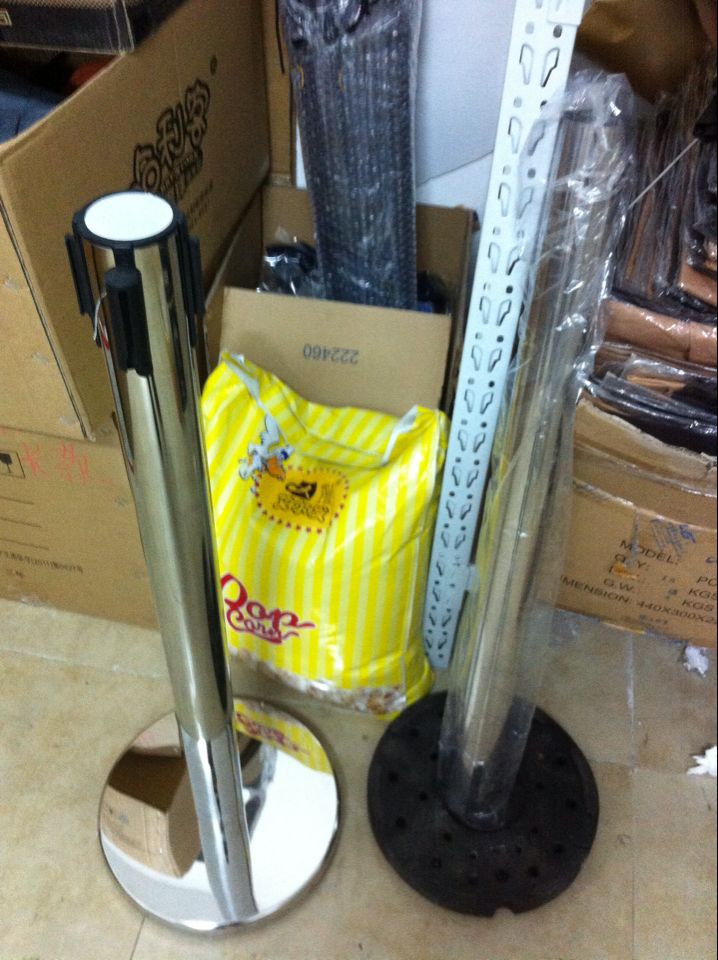 Stainless steel fence railing seat line column stretching isolation belt 2 m line guardrail cordon bar