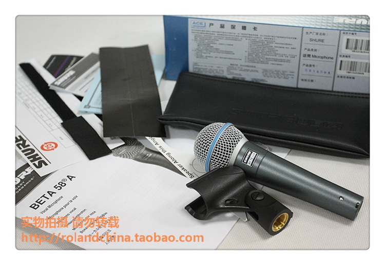 (Total Agent Goods) Shure Beta58A shul wired microphone human acoustic microphone 