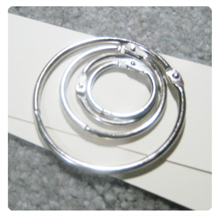 (DIY accessories) binding iron ring * detachable @DIY phase benson bound book ring opening iron ring photo book ring