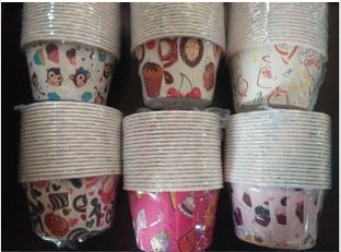 Baking Packaging High Temperature Resistant Gonorrhoea Roll Mouth Cake Cupcake Cupcake Cupcake Cupcake diameter 5 5cm height 3 5cm 20