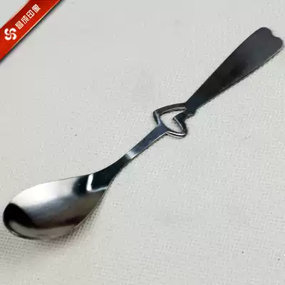 Stainless steel spoon Coffee spoon Cute spoon Heart-shaped spoon