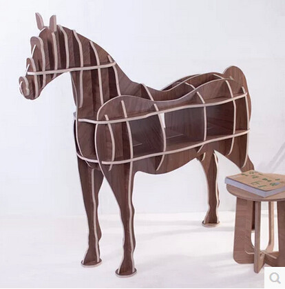 other 2014 all solid wood pony side table porch table animal shape shelf home decoration