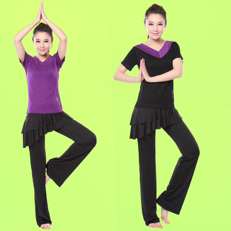 Gonghui's new square dance clothing summer dance short-sleeved women's culottes practice suit dance clothing summer