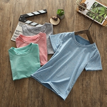 Children sports speed dry T-shirt thin air permeable short sleeve summer clothing CUHK Tong Quick dry half sleeve Summer boy Outdoor