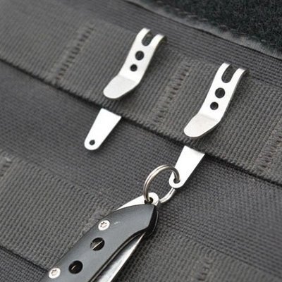 Boutique Mini Stainless Steel Money Clip EDC Carry-on Pocket Money Clip Pocket Backpack Flashlight Hang Buckle Clip-Taobao