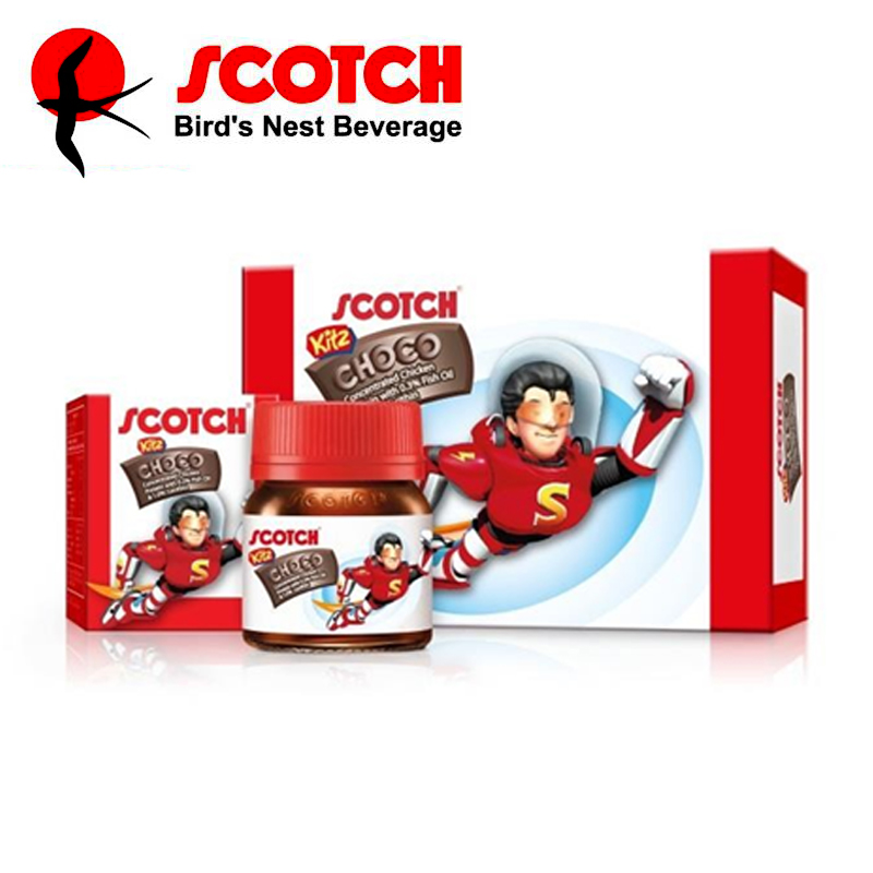 scotch泰国儿童复合维生素45ml*6瓶 巧克力味 有机维生素补充液