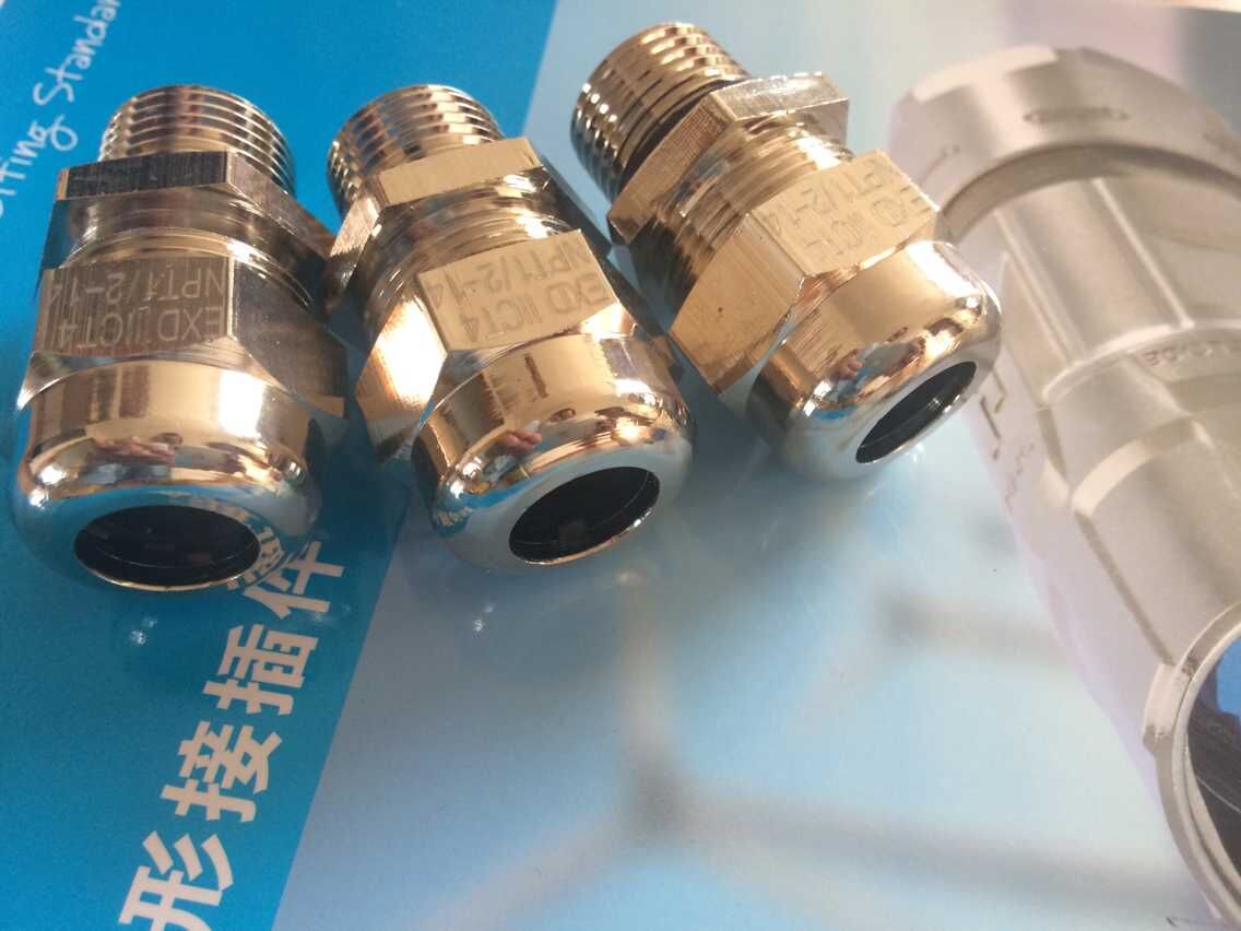 Brass Nickel Plated Explosion-Proof Fitting Metric US Imperial Thread NPT1 2 3 4 M20 M25 M32