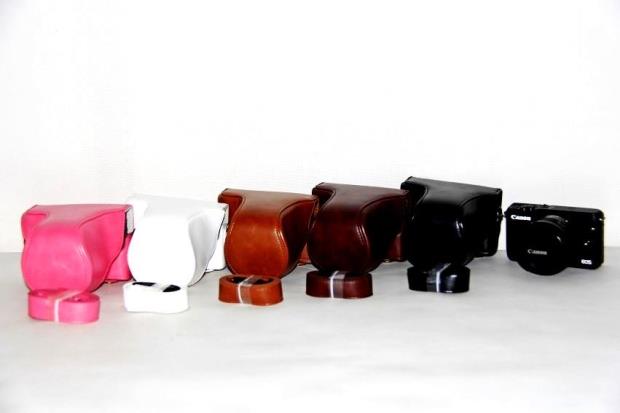 Suitable for Canon eos m100 beauty micro-single camera bag leather case eos m10 m2 protective sleeve micro-single bag