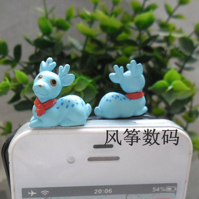 Plum Blossom Deer small deer headphone hole anti-dust plug