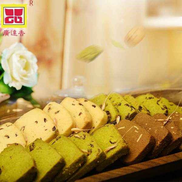 广达香 抹茶蔓越莓曲奇饼干 200g*4包 优惠券折后￥19.8包邮（￥22.8-3）多味可选