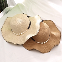 Parent-child straw hat mother and daughter Summer Sun sun hat Joker travel sun hat foldable female hipster cool hat tide tide