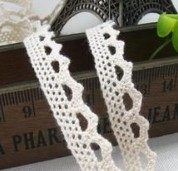 1cm This white DIY hand - piece lace cotton lace - line lace - side accessories are pure cotton dog teeth