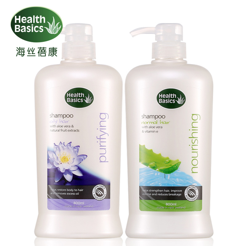 新西兰进口海丝蓓康丰泽营养&清爽飘逸蓬松控油洗发水套装800ml*2