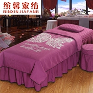 Funxin nhà dệt beauty salon SPA vẻ đẹp trải giường cotton bốn bộ cao cấp giường massage trải giường thân thiện với da trải giường cover