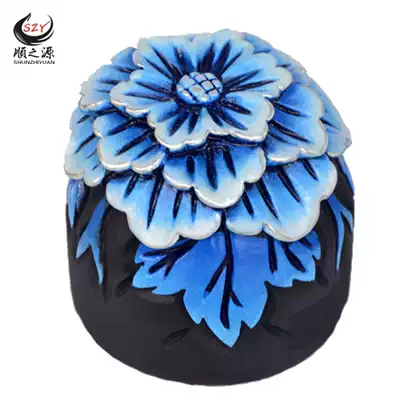 Activated carbon carving high-end hibiscus car decoration safety car interior products car decoration accessories Carbon carving supplies car decoration