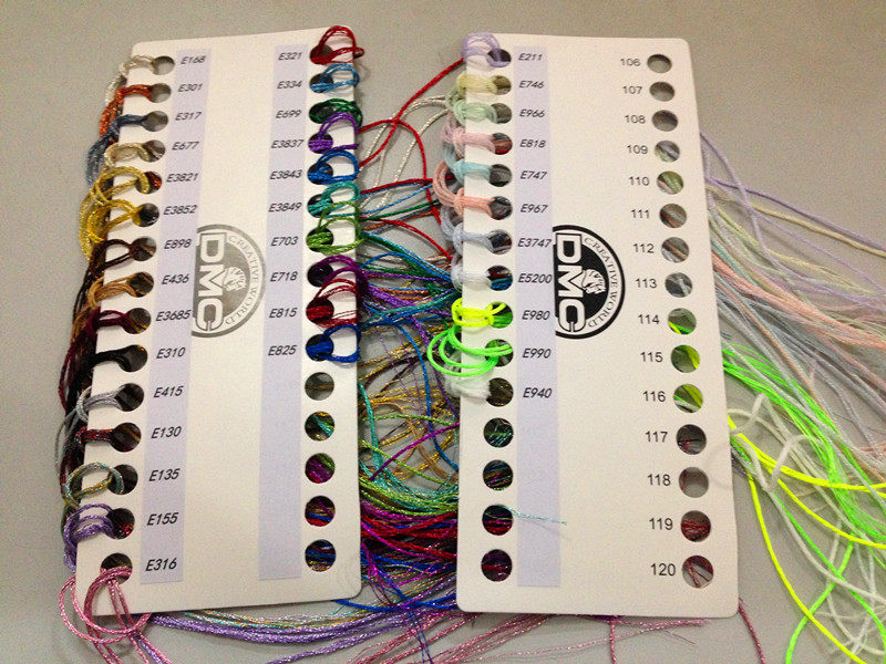 DreamWorks French DMC wire metal wire 36-color one-meter suit pair color clip wire nail tool hook edge mixed embroidery material