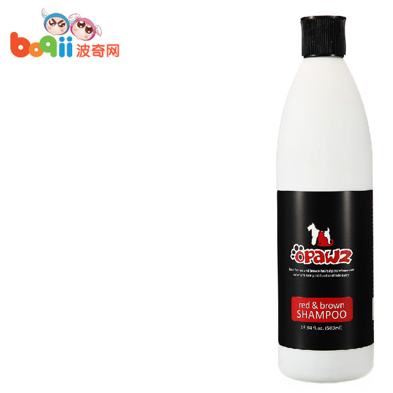 波奇网 宠物用品opawz红棕色还原香波500ml狗狗沐浴露泰迪狗香波