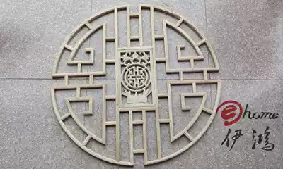 Dongyang wood carving antique hanging ceiling partition solid wood flower grid Chinese decoration doors and windows round life pendant multi-size optional