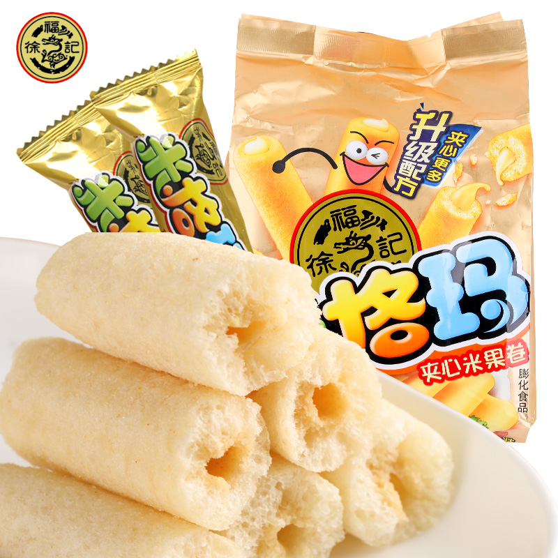 【天猫超市】徐福记 米格玛米果卷咸香芝士 178g/包  膨化零食