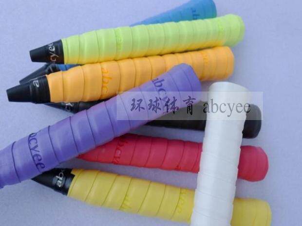 (60pcs)abcyee coated badminton racket sweat-absorbing belt tennis racket hand glue 8 colors optional