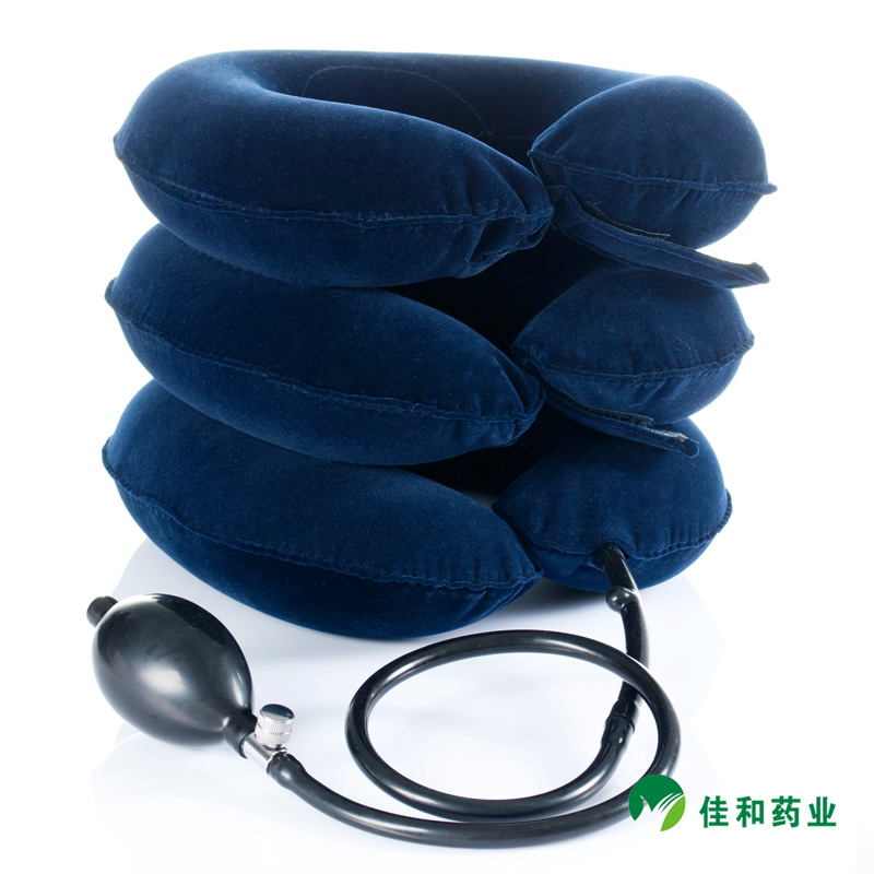 富林便携式充气颈椎牵引器家用医用加厚优质护颈颈椎治疗仪J008-B