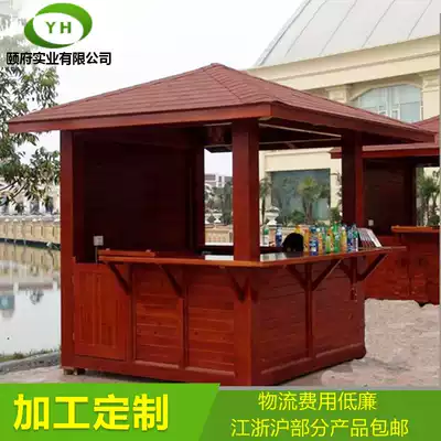 Anti-corrosion Wood kiosk kiosk kiosk kiosk kiosk factory direct sales