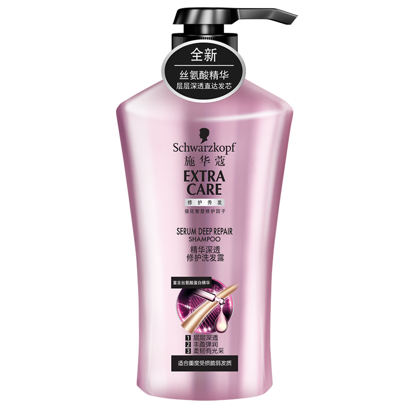 【天猫超市】Schwarzkopf施华蔻精华深透修护洗发露600ml烫染修护