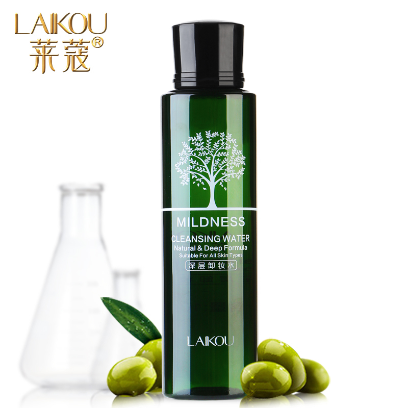 莱蔻深层清洁橄榄卸妆水 温和脸部眼部唇部淡妆卸妆油液乳膏 正品