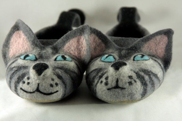 Italian Felted hands for special interesting adult cat anti-slip wear and wear soft comfort in-home shoes-Taobao