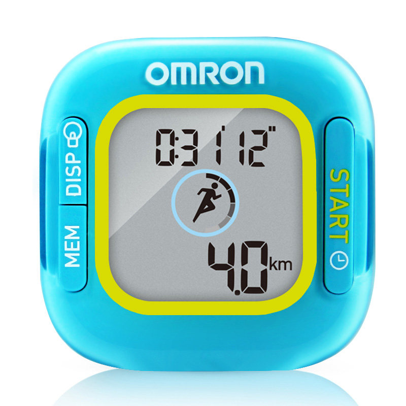 欧姆龙 跑步卡路里计 HJA-313 电子记录脂肪消耗计算仪 计步器