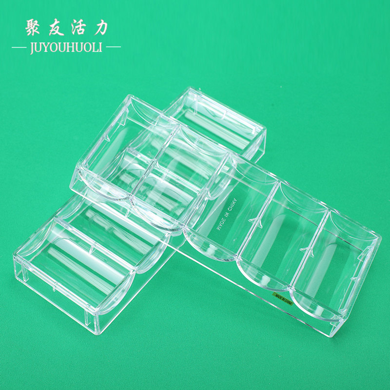 100 slices of transparent chip box chip holder quality transparent acrylic chip holder chip box CHIPS