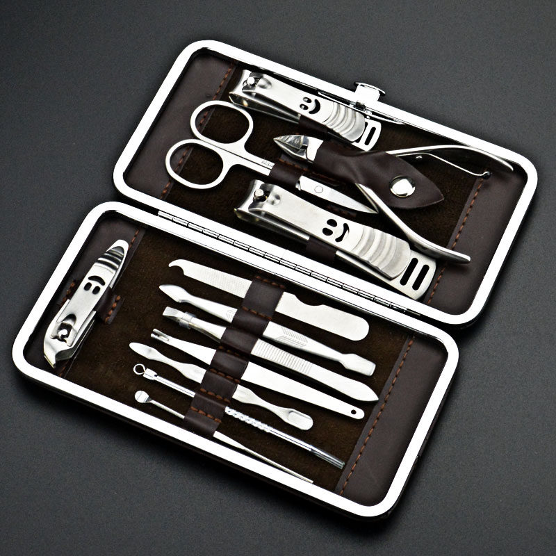 12件套不锈钢专用指甲刀剪钳美甲工具套装全套修甲套装包邮