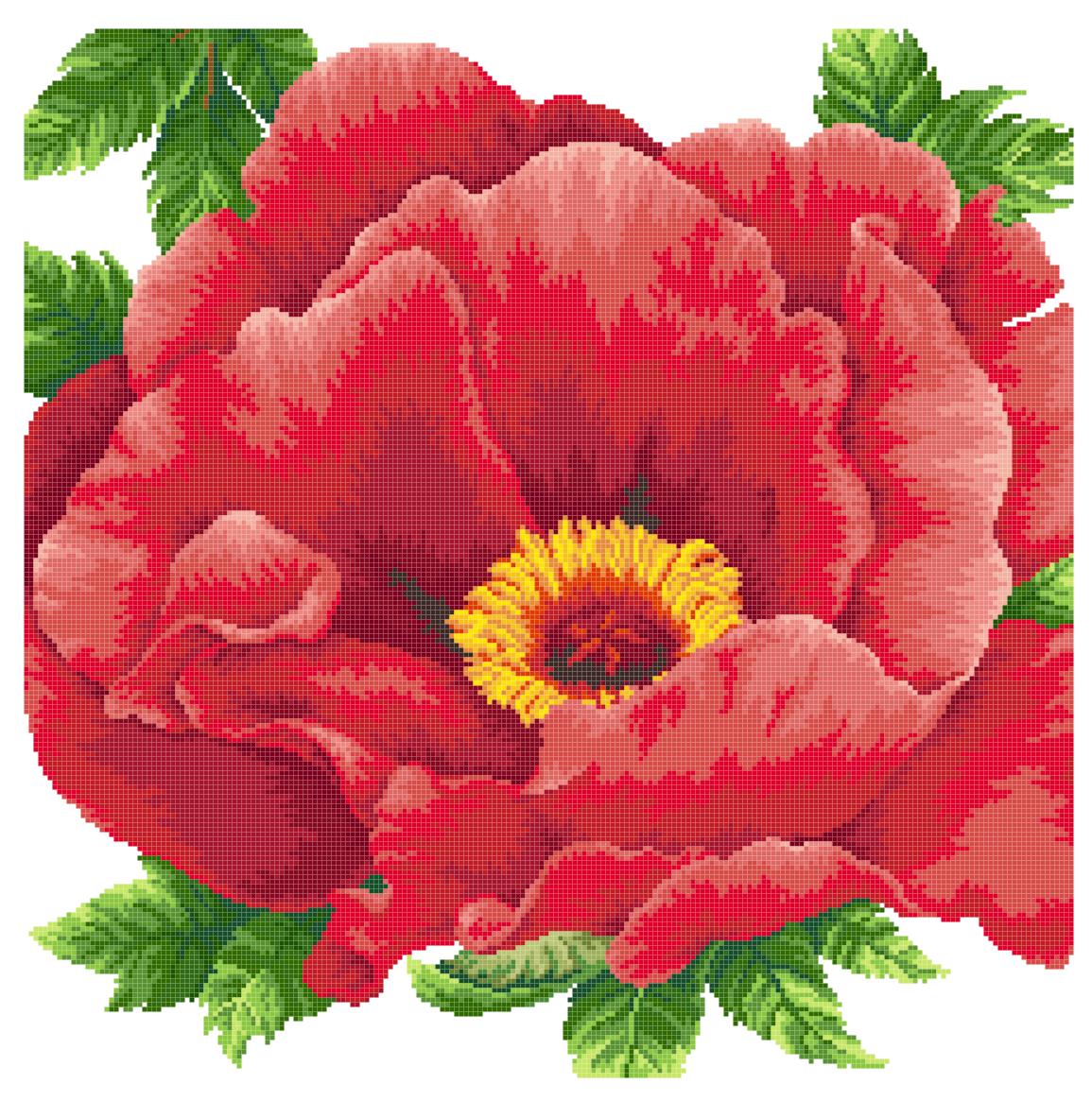 Cross embroidered electronic drawings 3682 BZ099 Yu Beauty Pillow Plot 222W* 222H26 Color PAT Source File