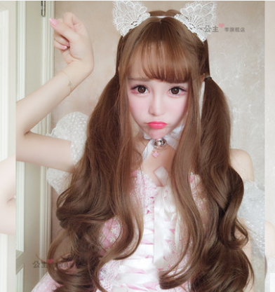 Usd 37 33 Princess Lee Wig Female Long Curly Big Wave Korean