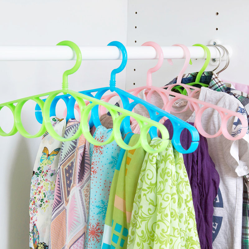 Home Multi Functional Circle Hanger Scarf Rack Hanging Belt Tie Storage