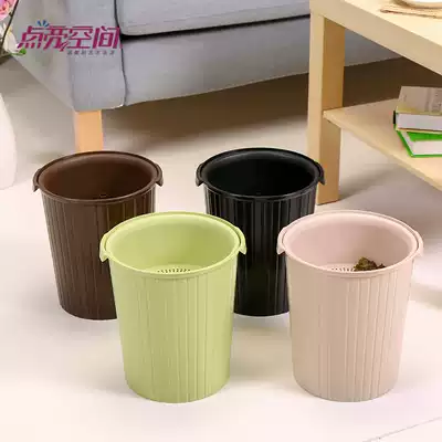 Kung Fu tea scum bucket compartment filter drainage bucket small round plastic tea pouring tea waste trash can