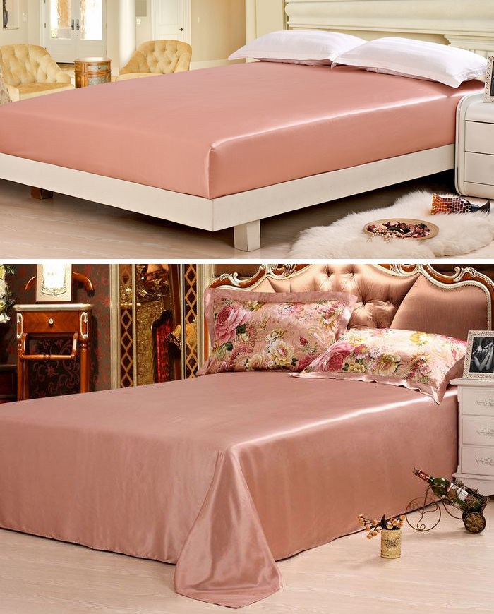 100% mulberry silk wide and thickened silk sheets silk bed sheets silk bed covers