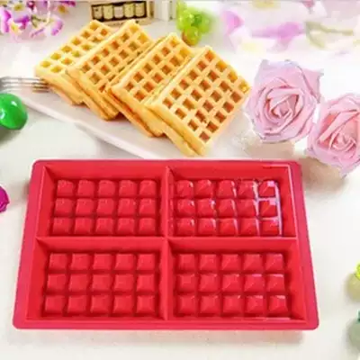 Round rectangular silicone high temperature waffle mold Muffin mold Oven baking mold Cake mold